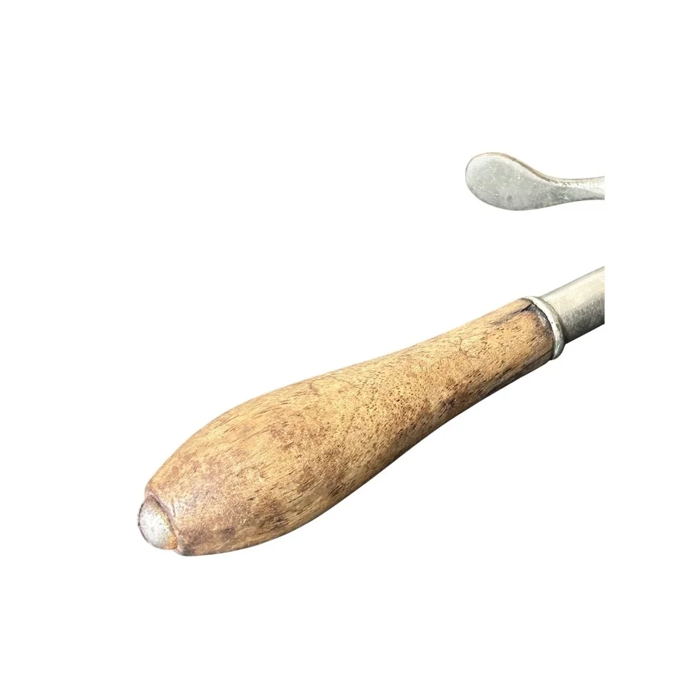 Vintage Ice Cream Scoop Wooden Handle Metal Ice Cream Spoon‎ Kitchen Tool Gadget